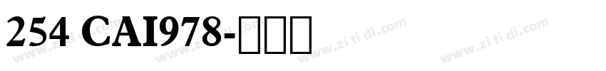 254 CAI978字体转换